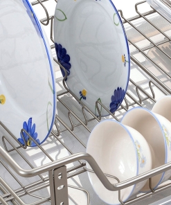 giá xoong nồi bát đĩa taki inox 304 nan tròn