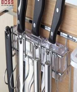 cách sử dụng giá để dao thớt boss inox nan dẹt