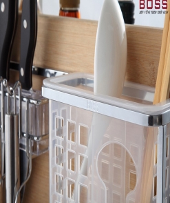 cách sử dụng giá để dao thớt boss inox nan dẹt