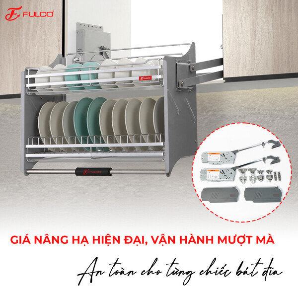 Combo Tay Nâng + Giá Bát Nâng Hạ Fulco Combo Tay Nâng + Giá Bát Nâng Hạ Fulco